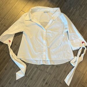 Alice + Olivia collared shirt - size L